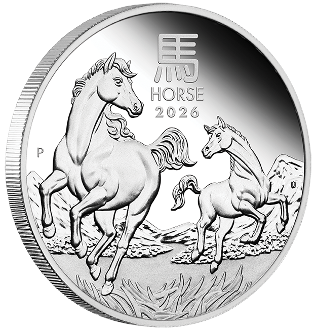 2026 $1 Australian Lunar Series: Year of the Horse - Pure Silver Coin