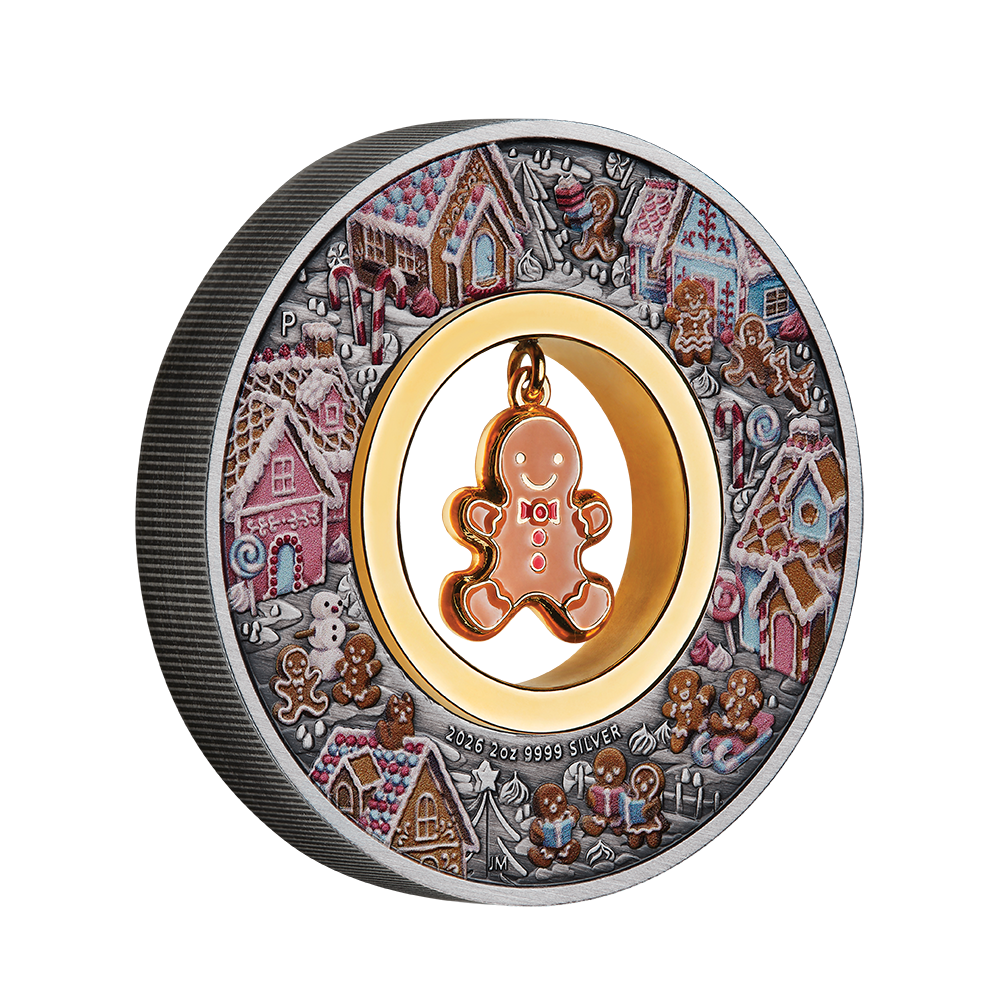 2026 $2 Gingerbread Christmas - Pure Silver Coin