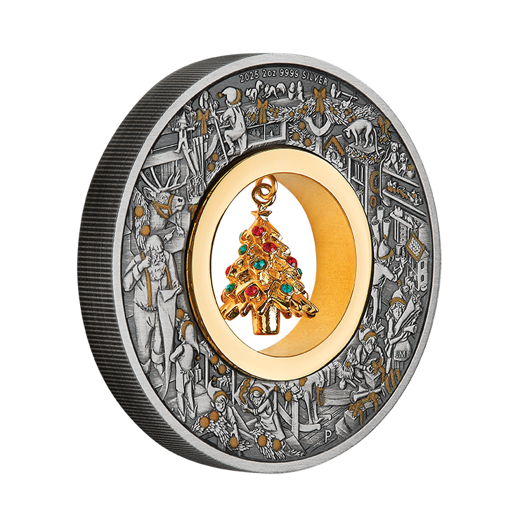 2025 $2 Santa's Workshop - Pure Silver Coin