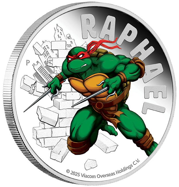 2024 $1 Teenage Mutant Ninja Turtles: Raphael - Pure Silver Coin