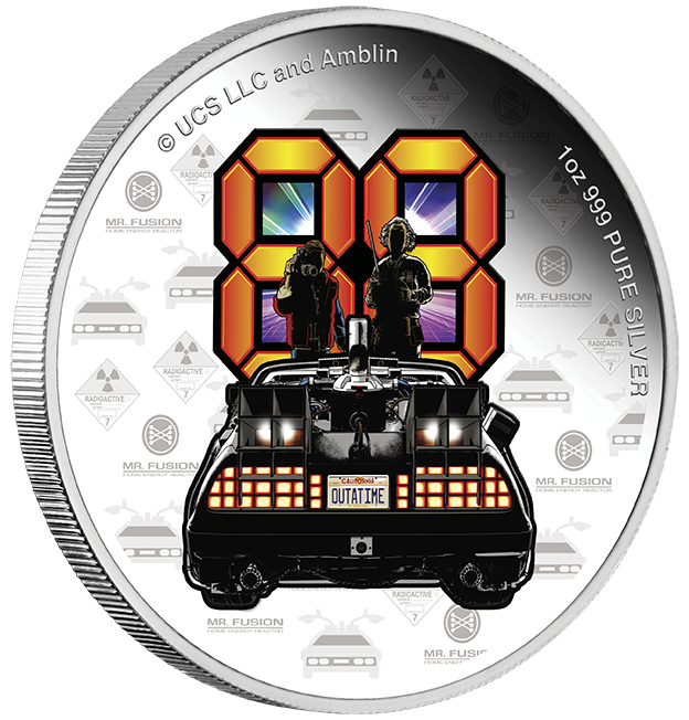 2025 $2 Back to the Future 40th Anniversary - Pure Silver Coin
