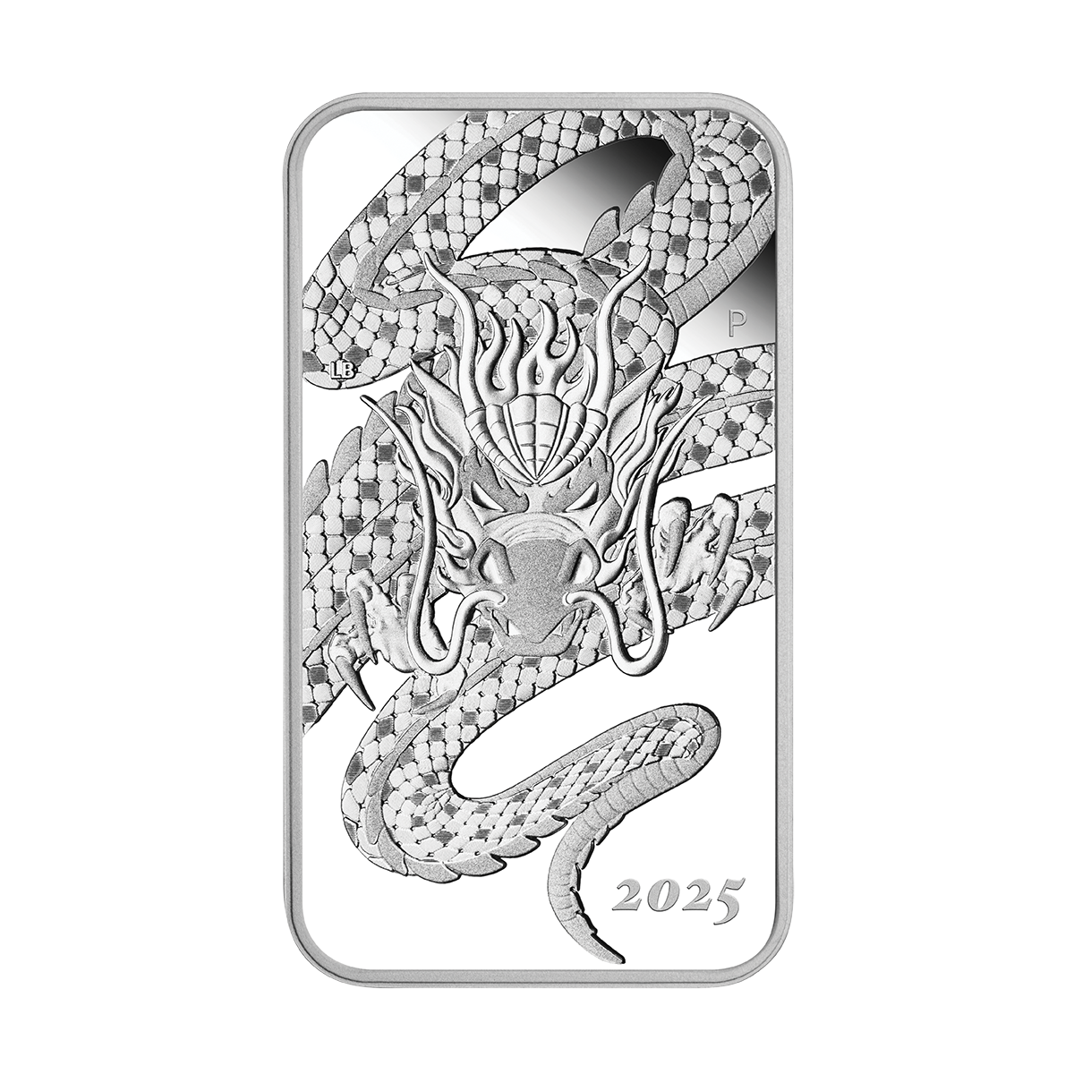 2025 $1 Dragon - Pure Rectangular Silver Coin