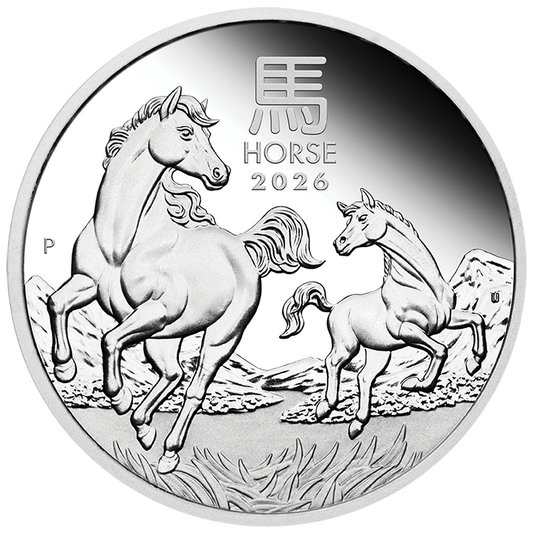 2026 $1 Australian Lunar Series: Year of the Horse - Pure Silver Coin