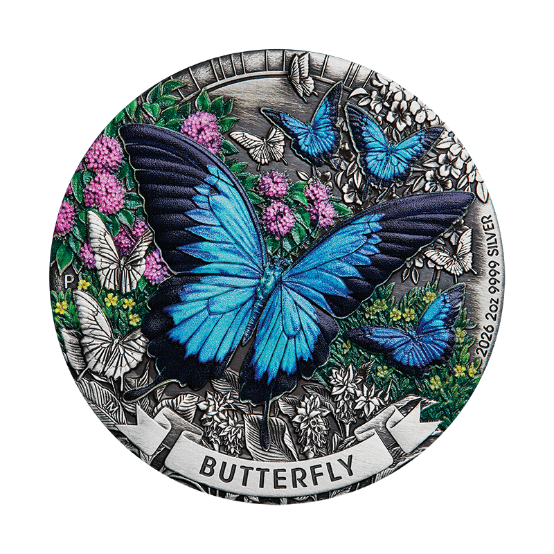 2026 $2 Butterfly - Pure Silver Coin
