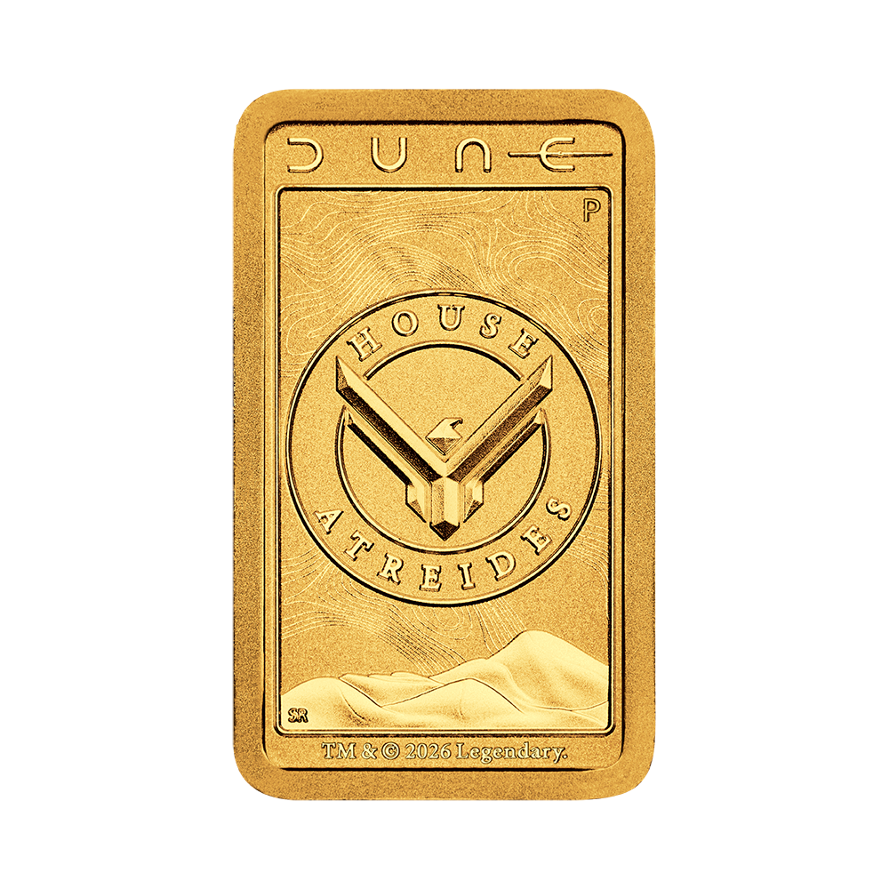 2026 Dune: House Atreides - 1g Pure Gold Bar