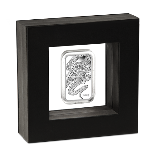 2025 $1 Dragon - Pure Rectangular Silver Coin