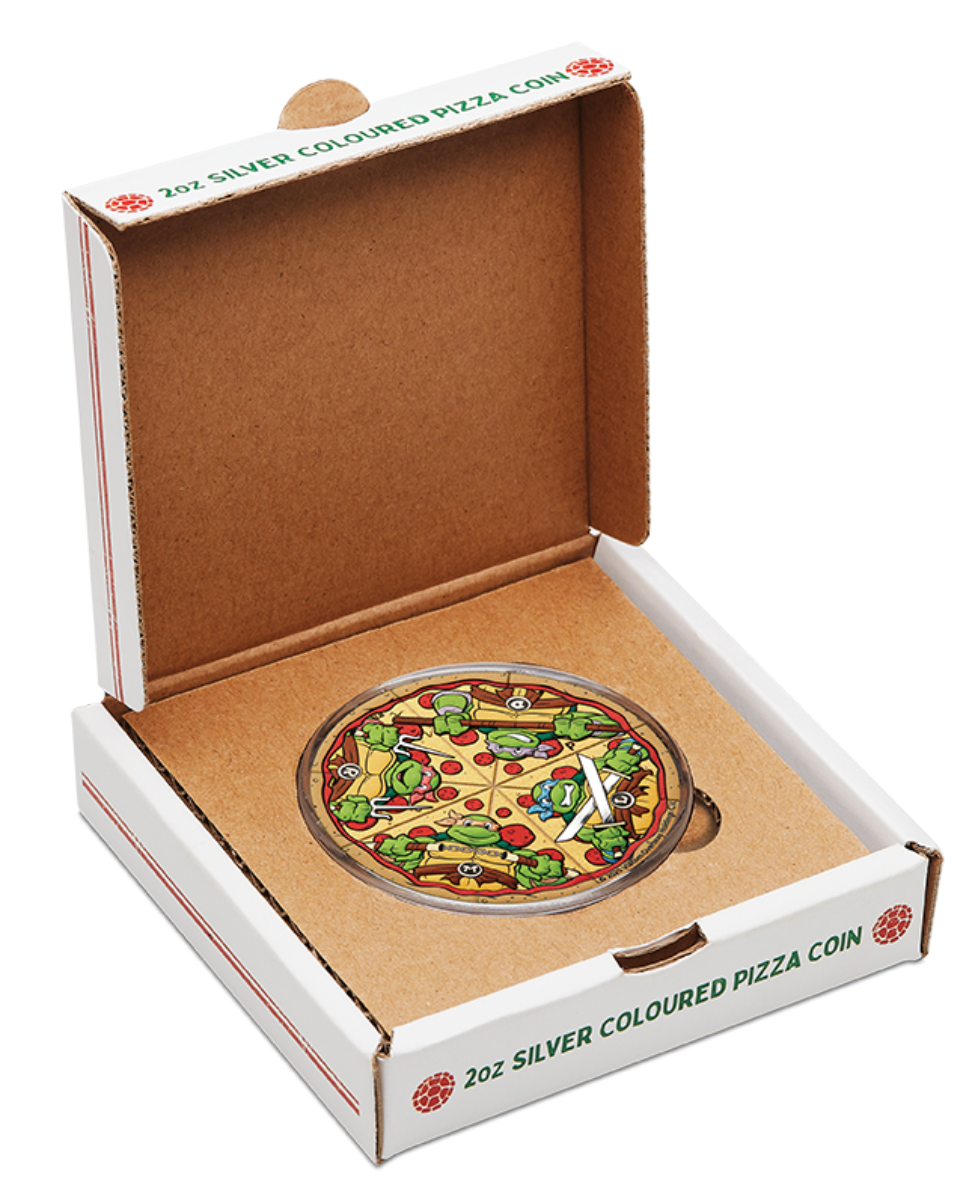2025 $2 Teenage Mutant Ninja Turtles Pizza - Pure Silver Coin
