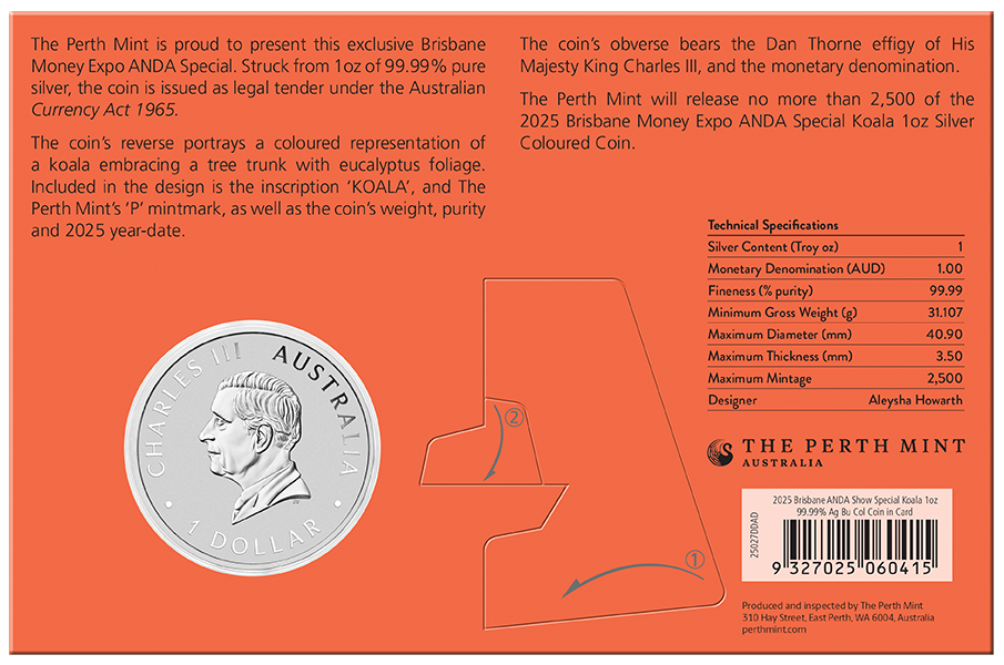 2025 $1 Australian Koala - Pure Silver Coin