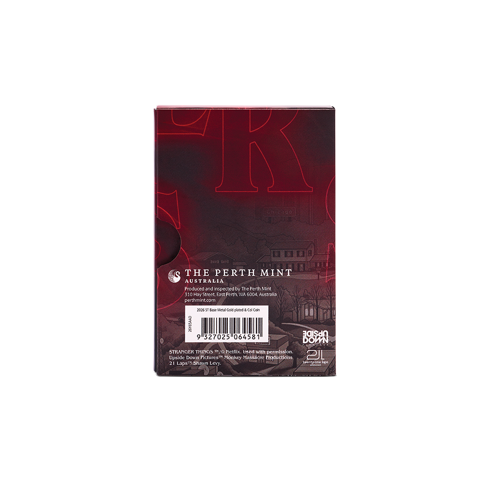 2026 $1 Stranger Things: Hawkins - Gold Plated Collector’s Coin In Card
