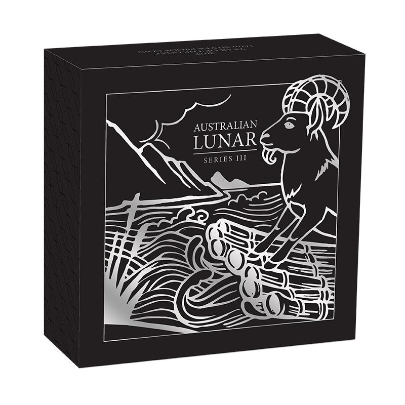 2027 50 Cents Australian Lunar Series: Year of the Goat - Pure Silver Coin