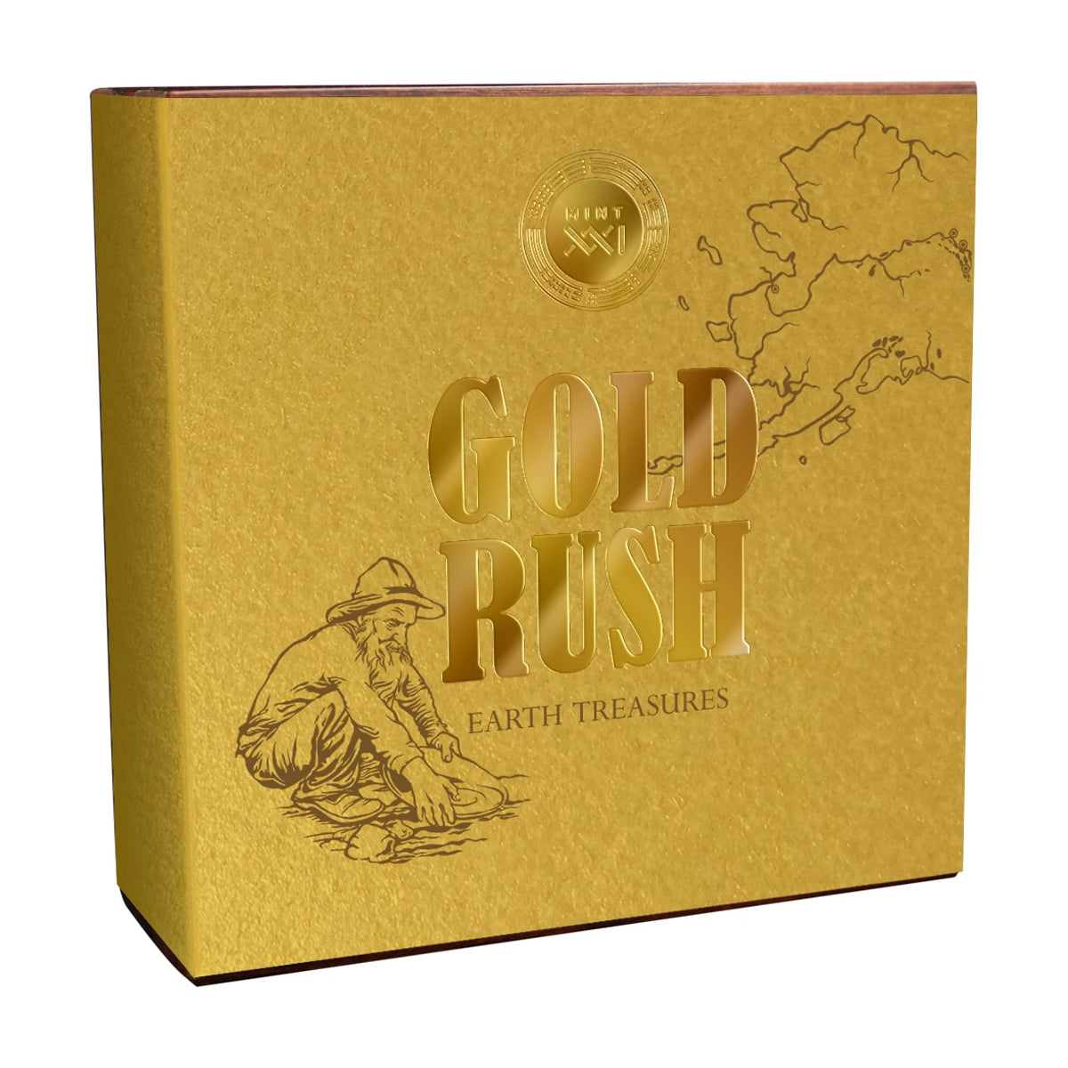 2021 2000 Francs Earth Treasures: Gold Rush - Pure Silver Coin