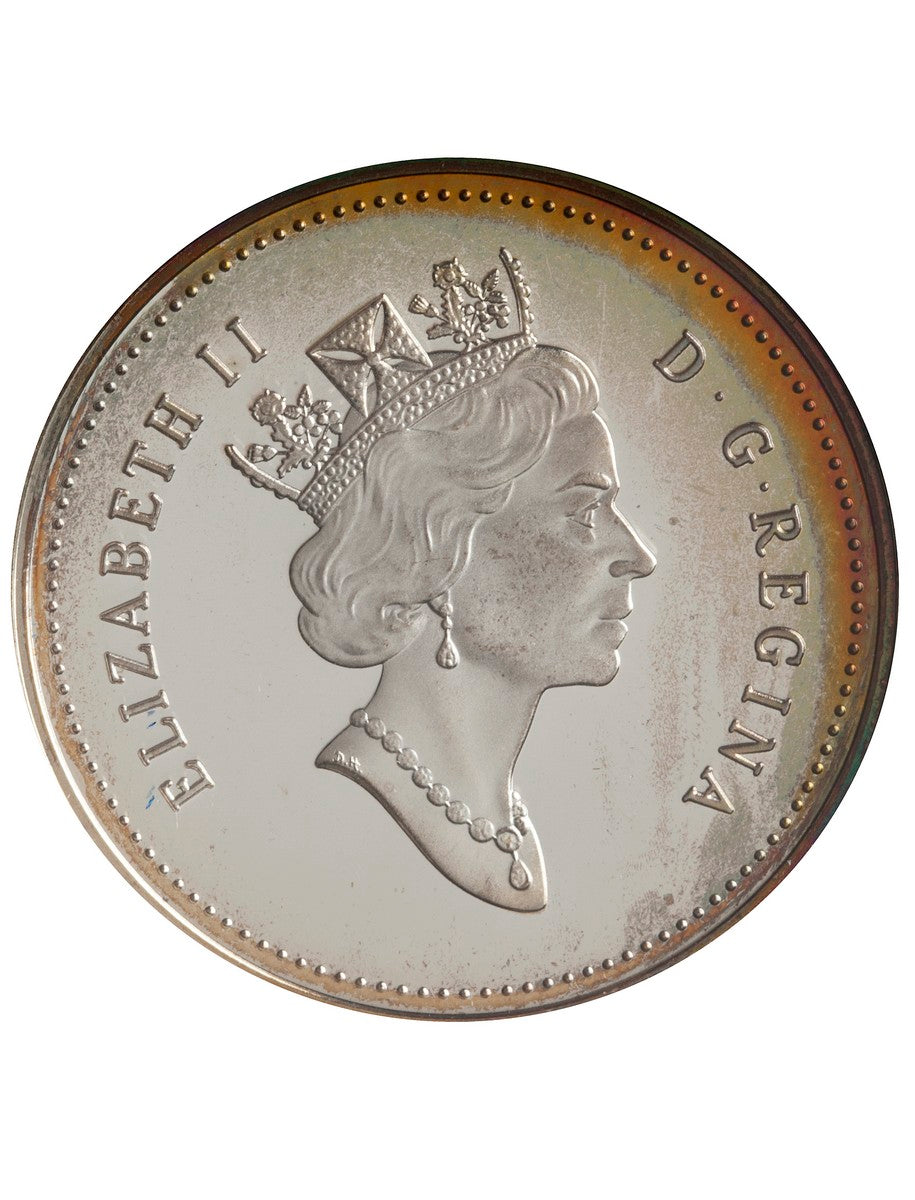 1995 50c Canada on the Wing: Birds of Canada: Gray Jay, Ptarmigan - Two-Coin Sterling Silver Set