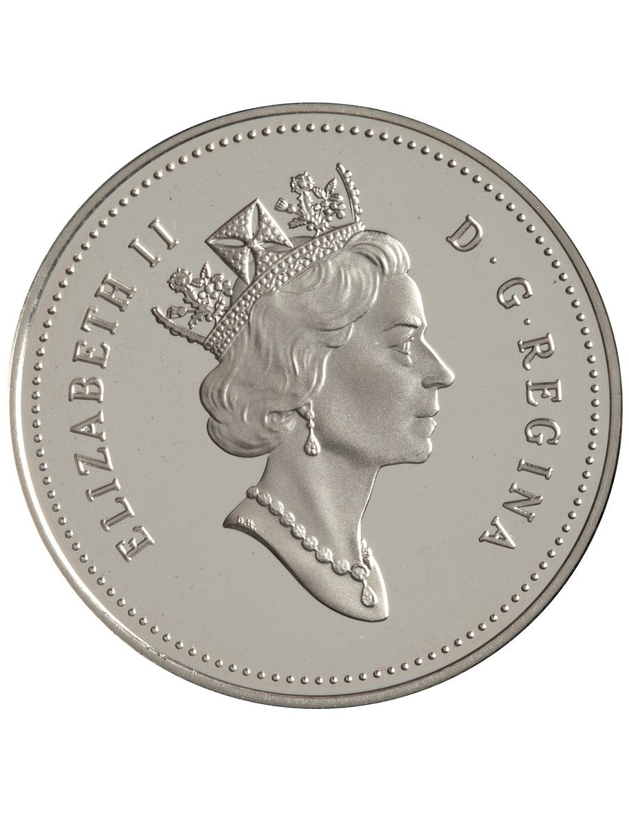 1995 50c Canada on the Wing: Birds of Canada: Gray Jay, Ptarmigan - Two-Coin Sterling Silver Set
