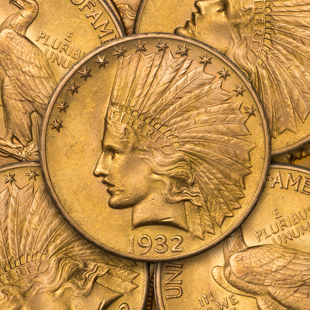 US $10 Eagle Gold Coins (Various Years)