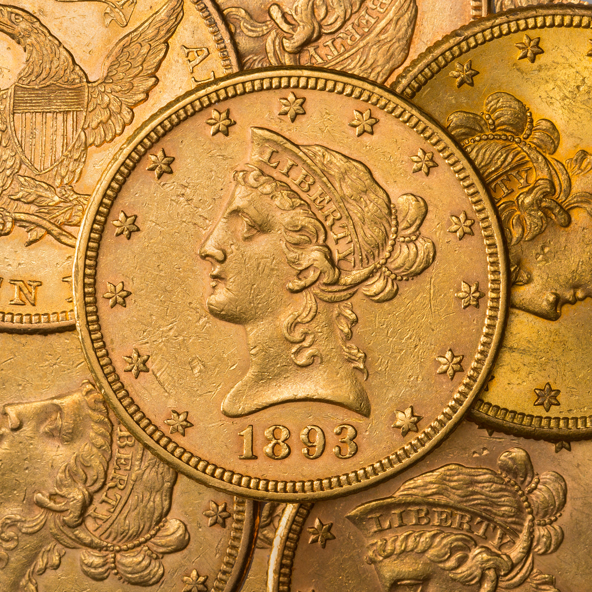 US $10 Eagle Gold Coins (Various Years)