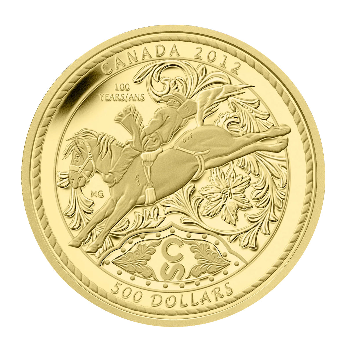 2012 $500 100 Years of the Calgary Stampede - Pure Gold Coin