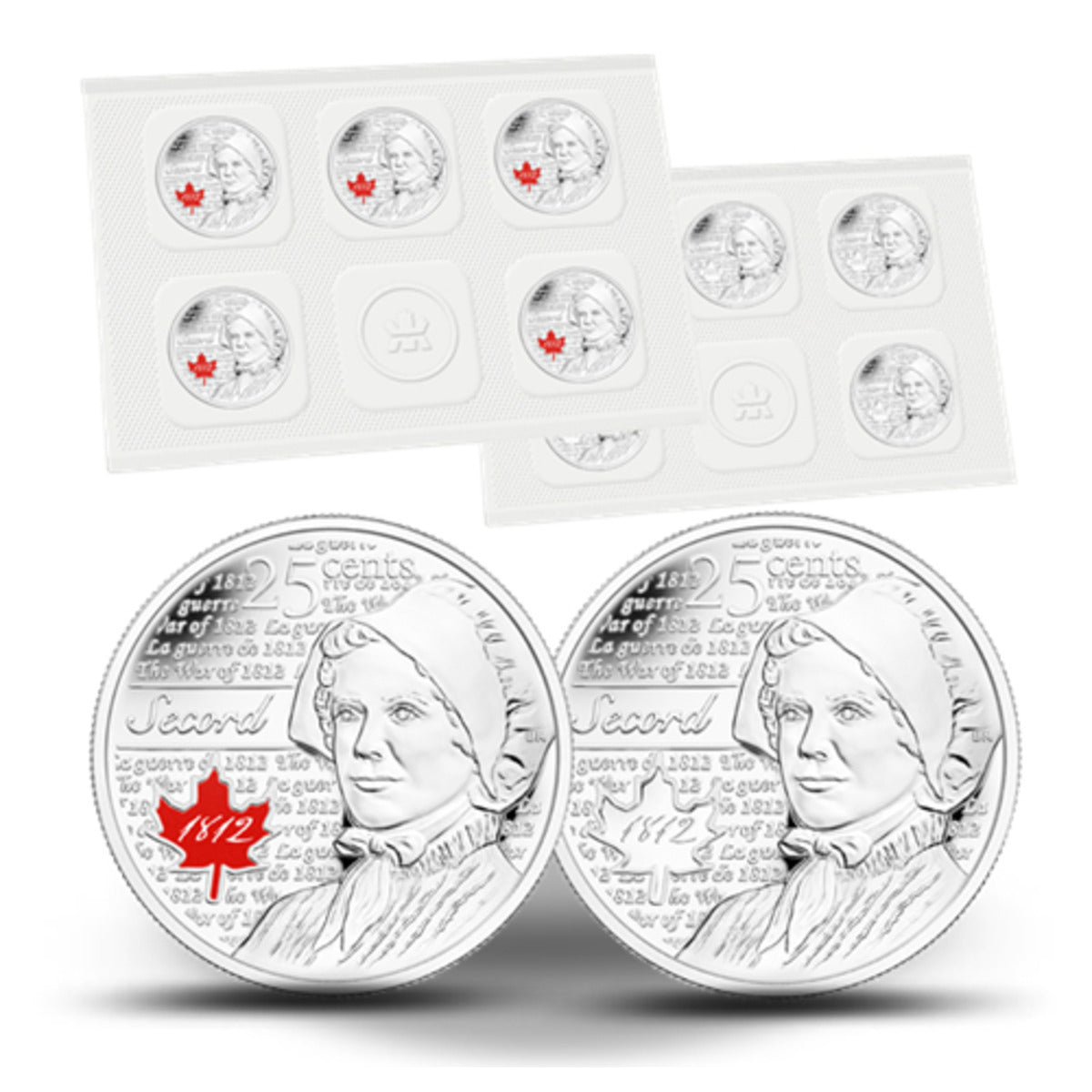 2013 25c Heroes of 1812: Laura Secord - 10-pack