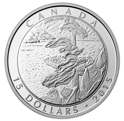 2015 $15 Franklin Carmichael, 125th Anniversary - Pure Silver 3-Coin Set