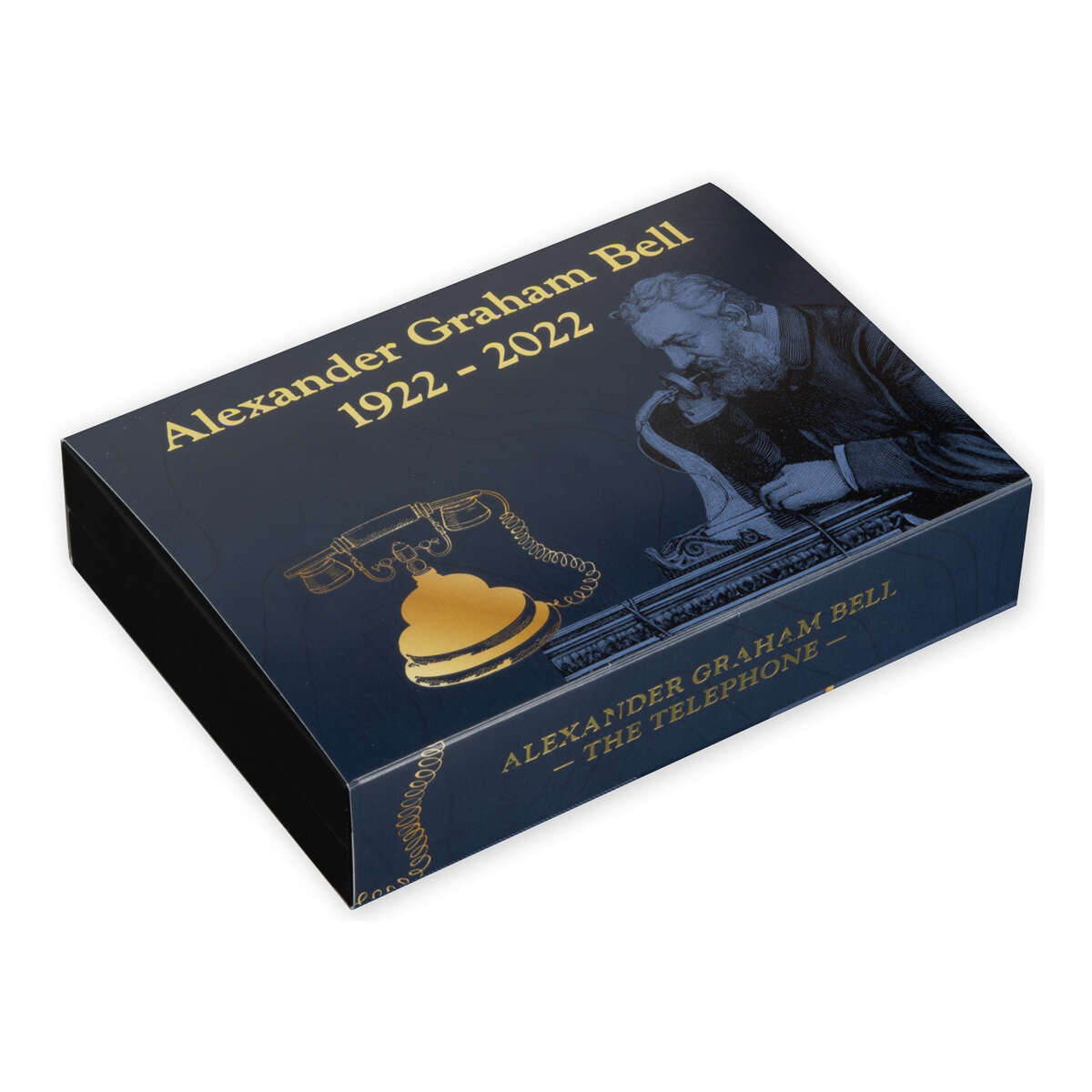 2022 $5 Alexander Graham Bell - Pure Silver Telephone-Shaped Coin with Movable Dial