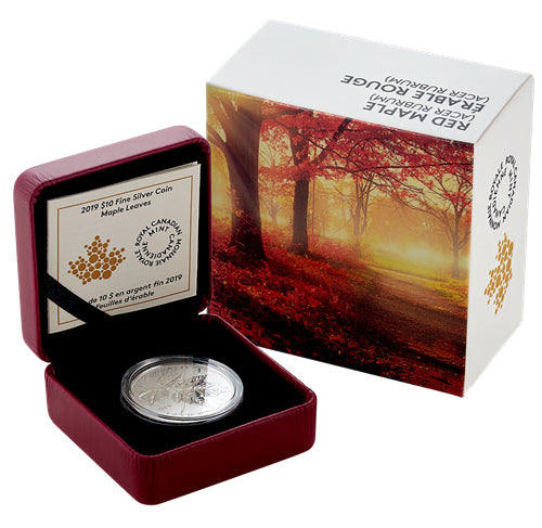 2019 $10 Maple Leaves - Pure Silver Coin