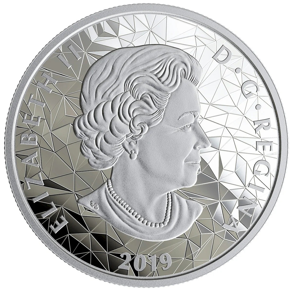 2019 $25 Multifaceted Animal Head: Wolf - Pure Silver Coin
