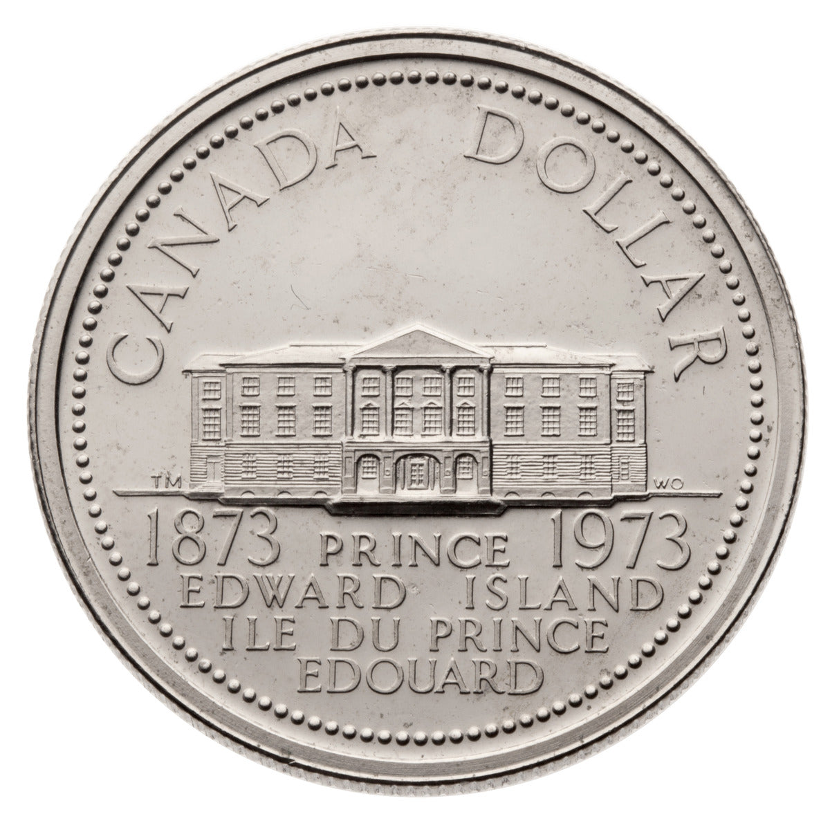 1973 $1 Prince Edward Island Centennial - Nickel Coin