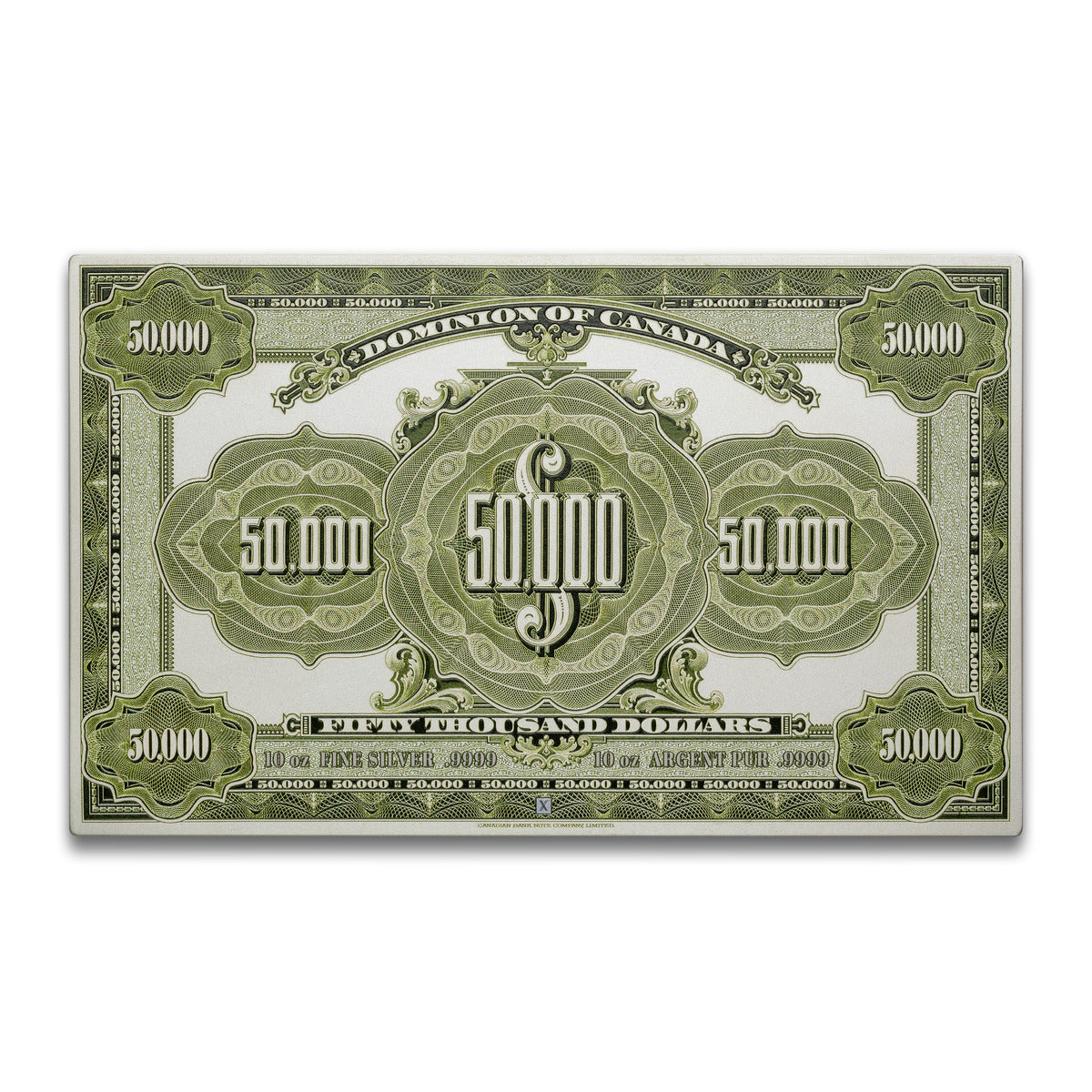 1924 $50,000 Bank Legal - Limited Edition Pure Silver Collector Replica