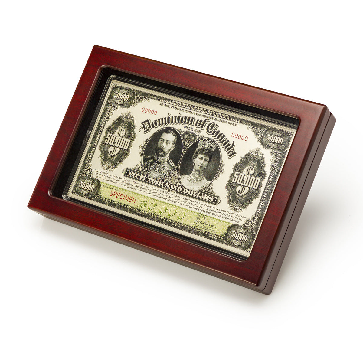 1924 $50,000 Bank Legal - Limited Edition Pure Silver Collector Replica