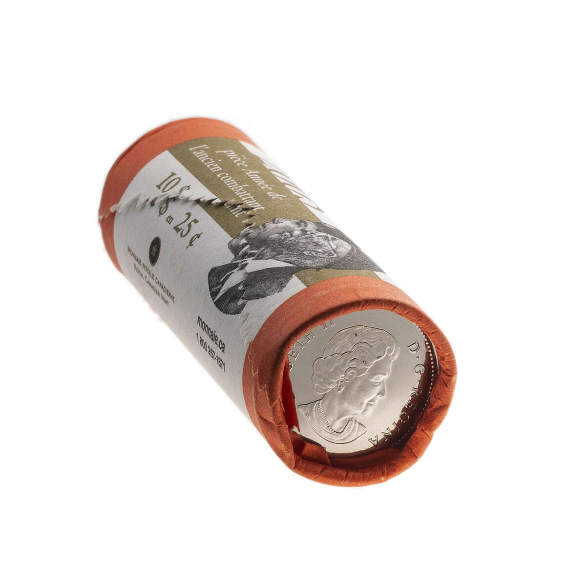 2005 25c Year of the Veteran Coin Roll