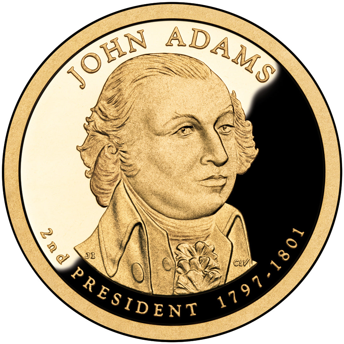 2007 $1 Ballistic Roll: John Adams Presidential Dollar