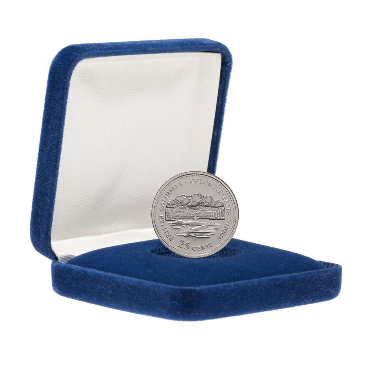 1992 25c 125th Anniversary of Canada Silver Proof: British Columbia