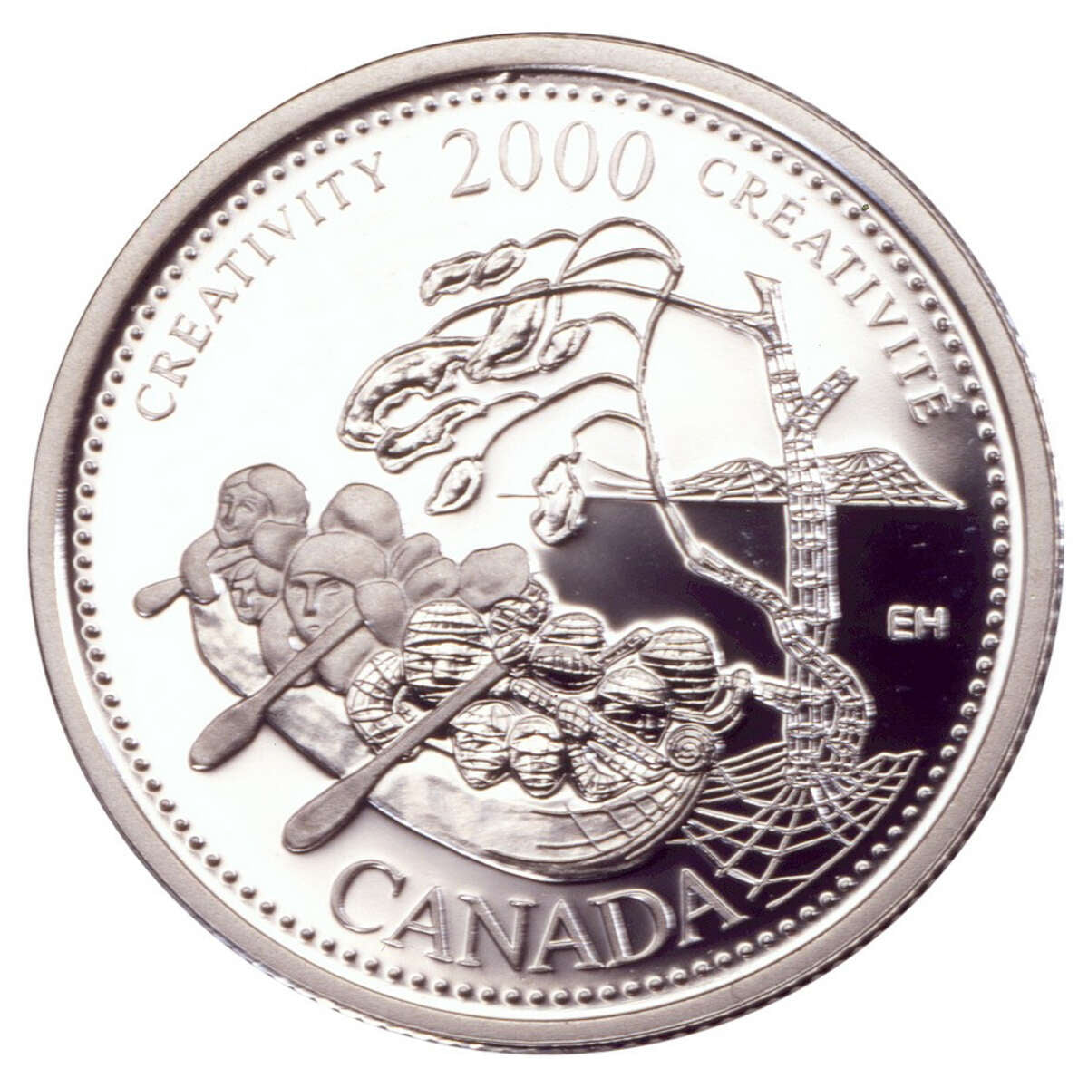 2000 25c October, Creativity - Millennium Proof Sterling Silver Proof Coin