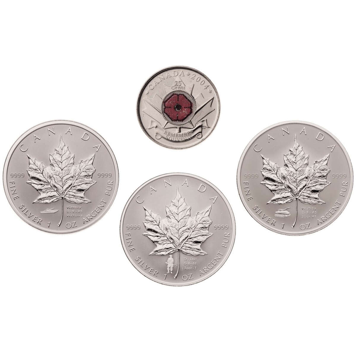 2005 $5 Legacy of Liberty - Pure Silver 4-Coin Set