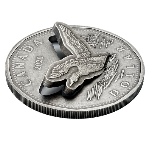 2020 $1 Flying Loon - Pure Silver Coin