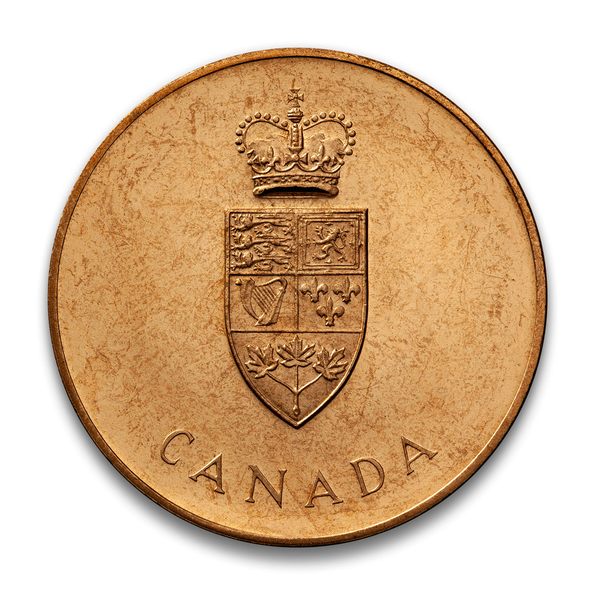 1967 Proof-like Coin Set with Confederation Medals in Custom Mahogany Display Case