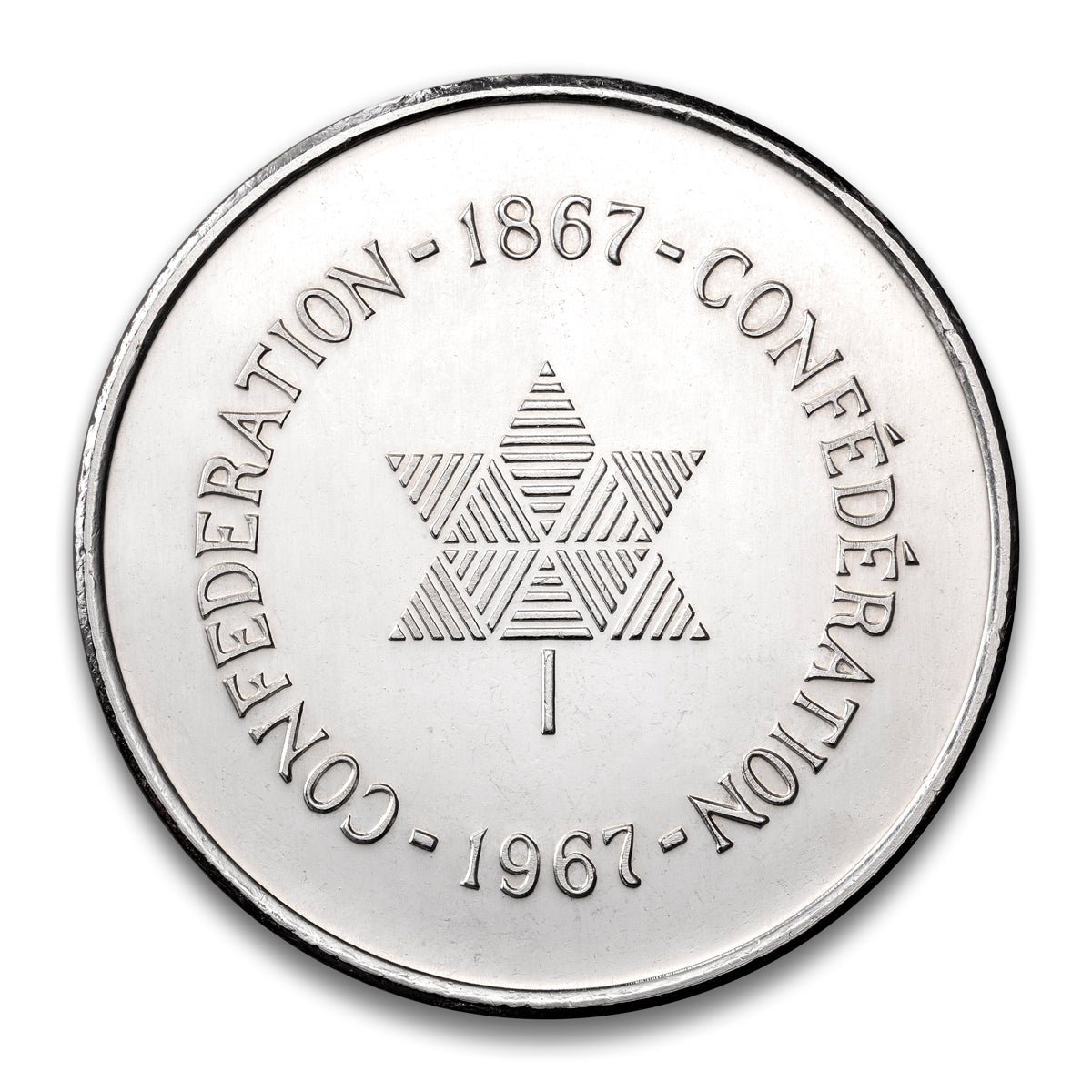 1967 Proof-like Coin Set with Confederation Medals in Custom Mahogany Display Case