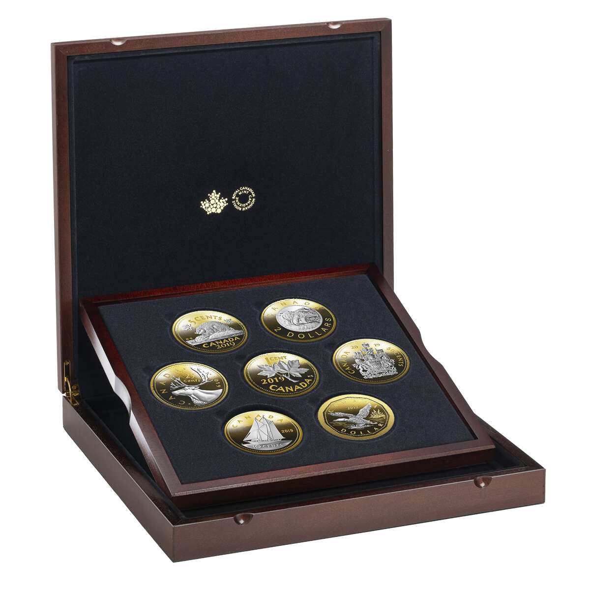 2019 Big Coin 5 Ounce Series - Pure Silver 7 Coin Set