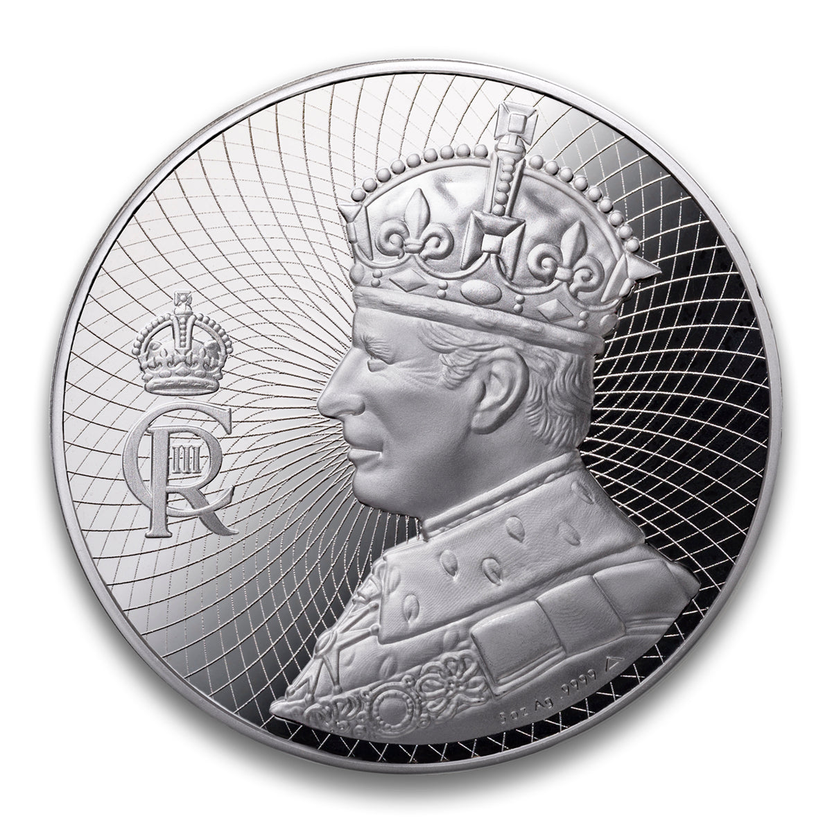 The Coronation of King Charles III Five Ounce Fine Silver Medallion