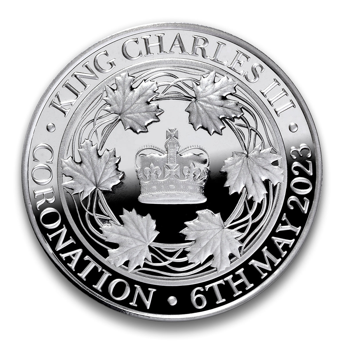 The Coronation of King Charles III One Ounce Fine Silver Medallion