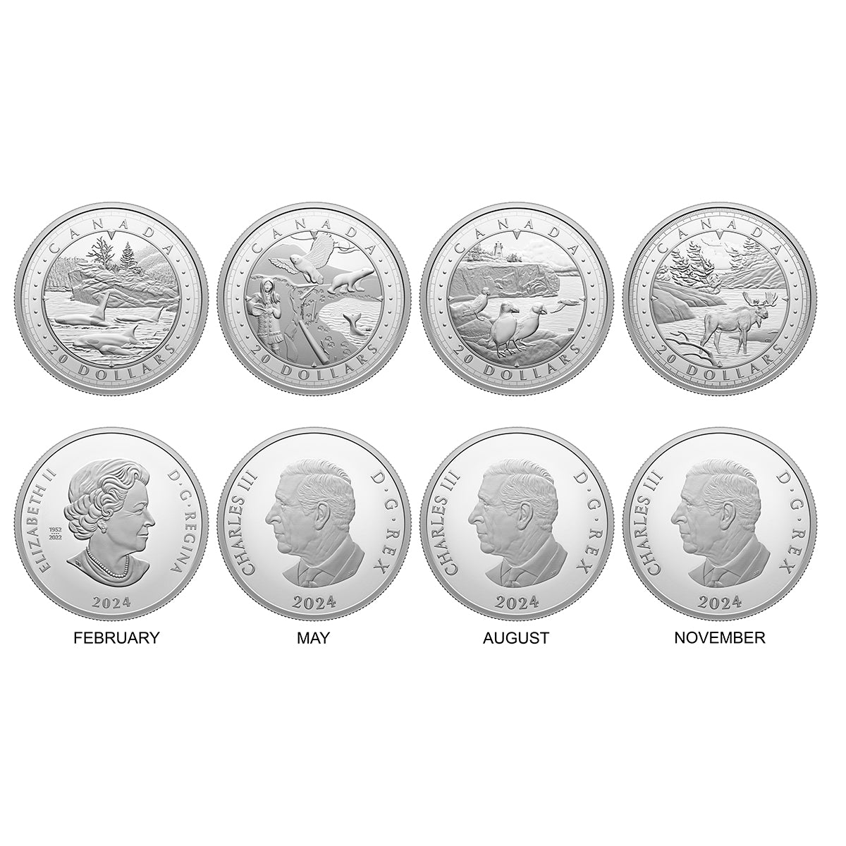 2024 $20 This is Canada: Wondrous Waters - Pacific Coast - Pure Silver Coin <i>(No Sleeve)</i>