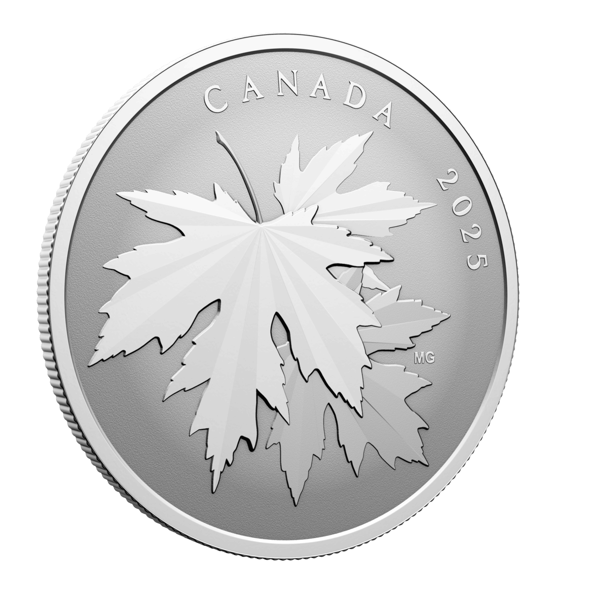 2025 $10 Gleaming Maple Leaves - Pure Silver Coin