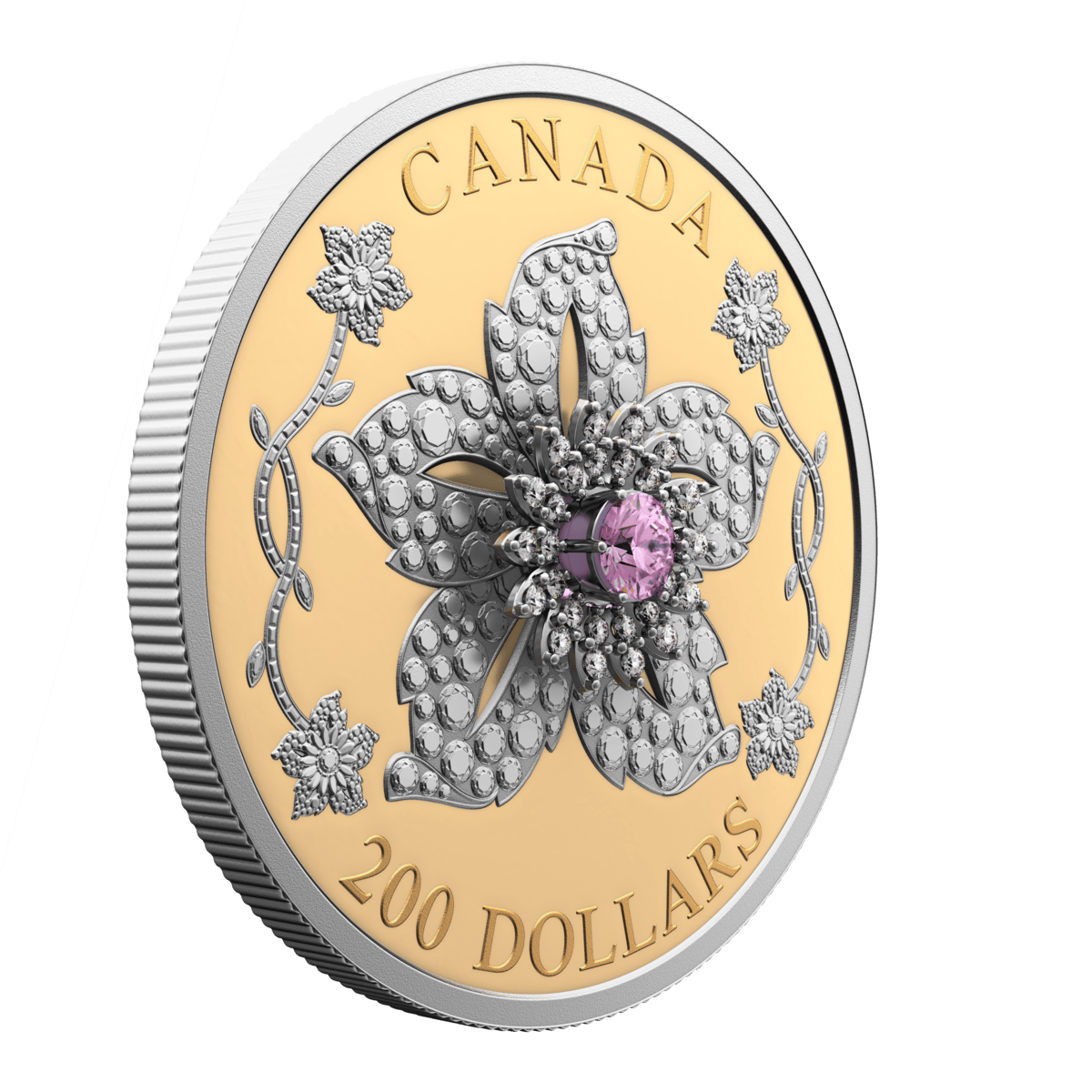 2025 $200 Williamson Diamond Brooch - Pure Gold Coin