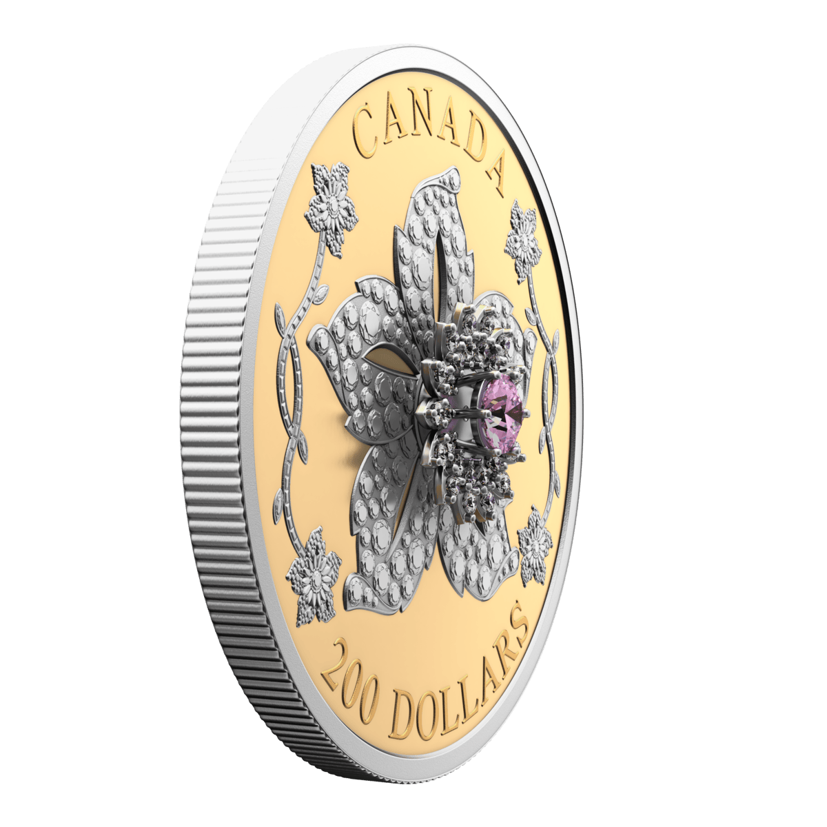 2025 $200 Williamson Diamond Brooch - Pure Gold Coin