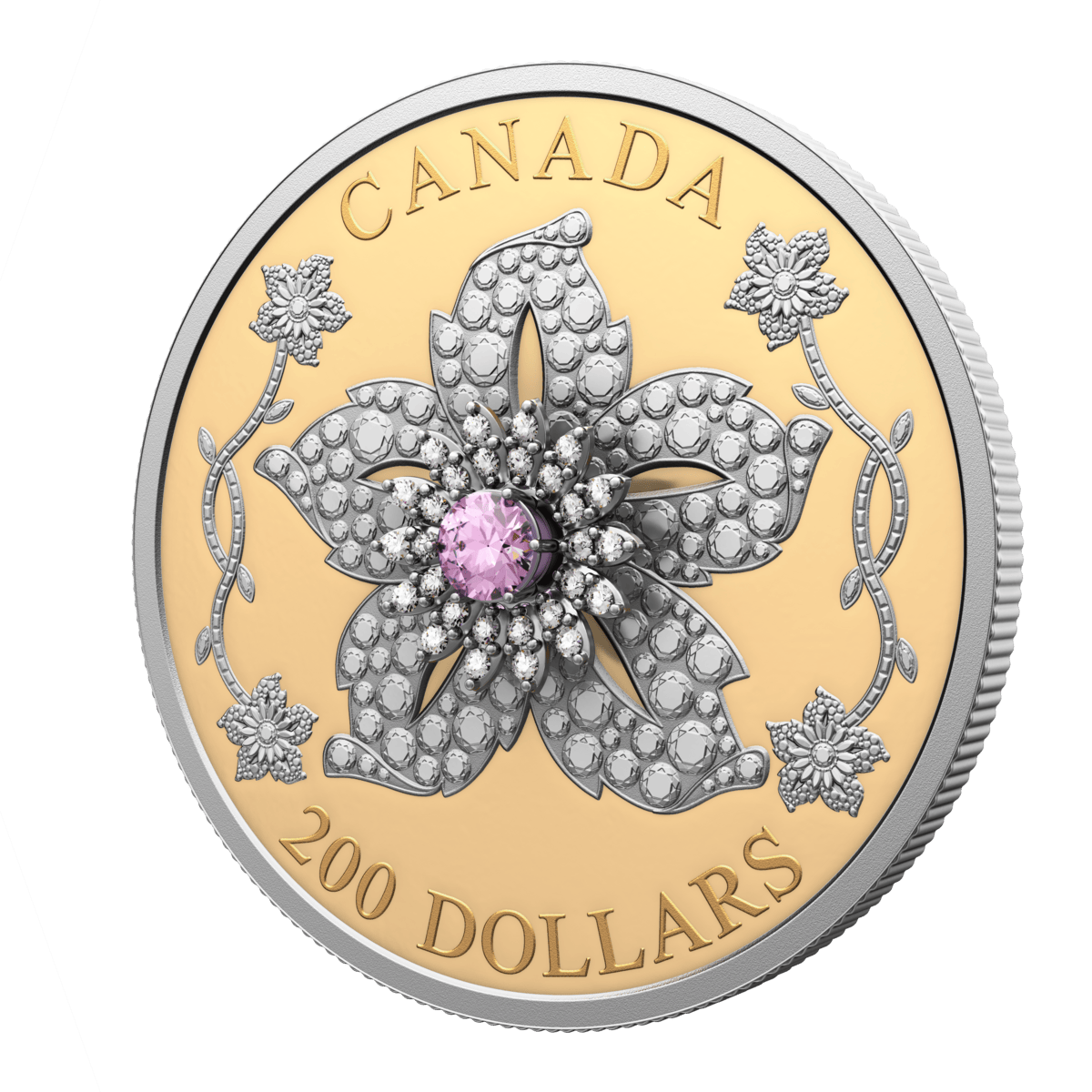 2025 $200 Williamson Diamond Brooch - Pure Gold Coin