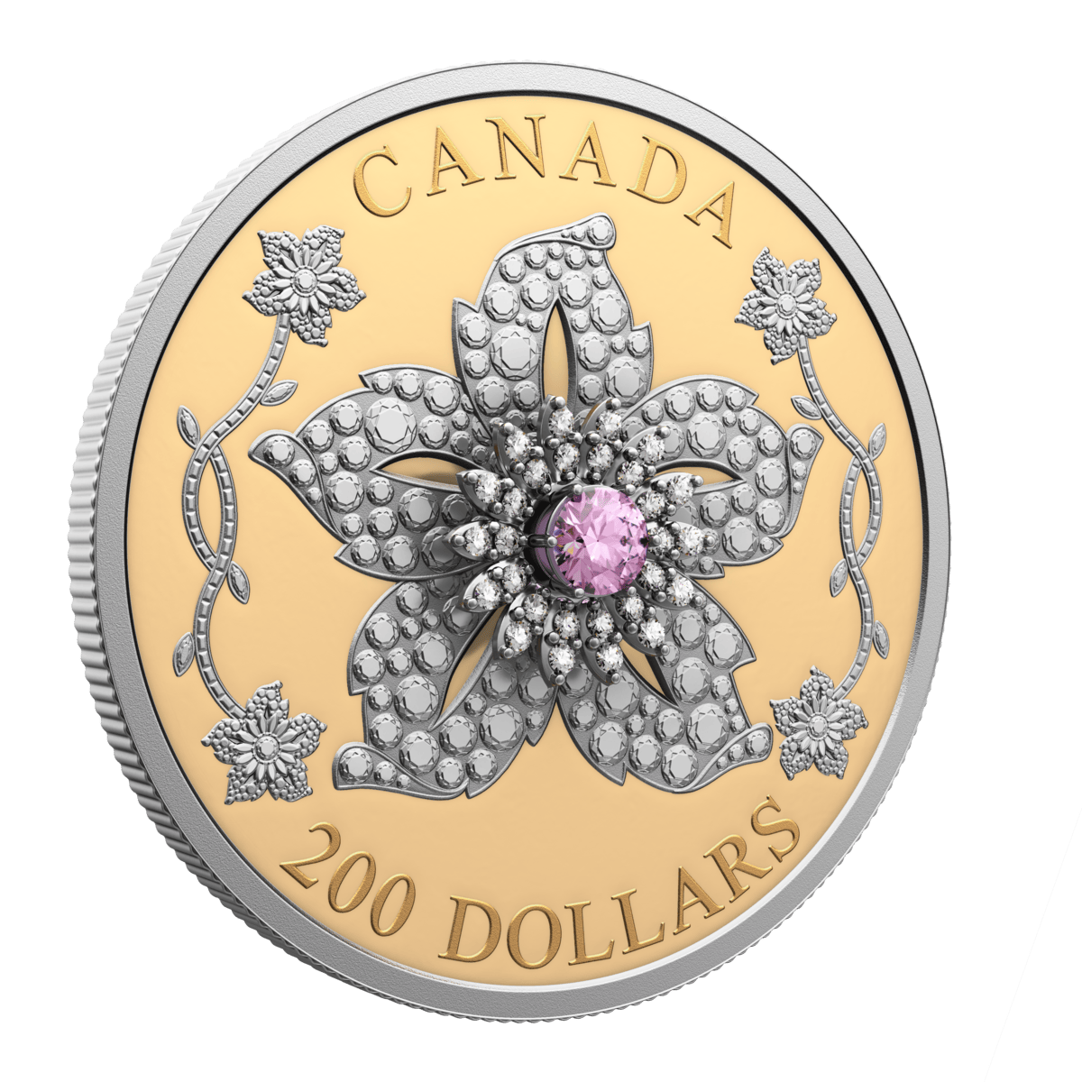 2025 $200 Williamson Diamond Brooch - Pure Gold Coin