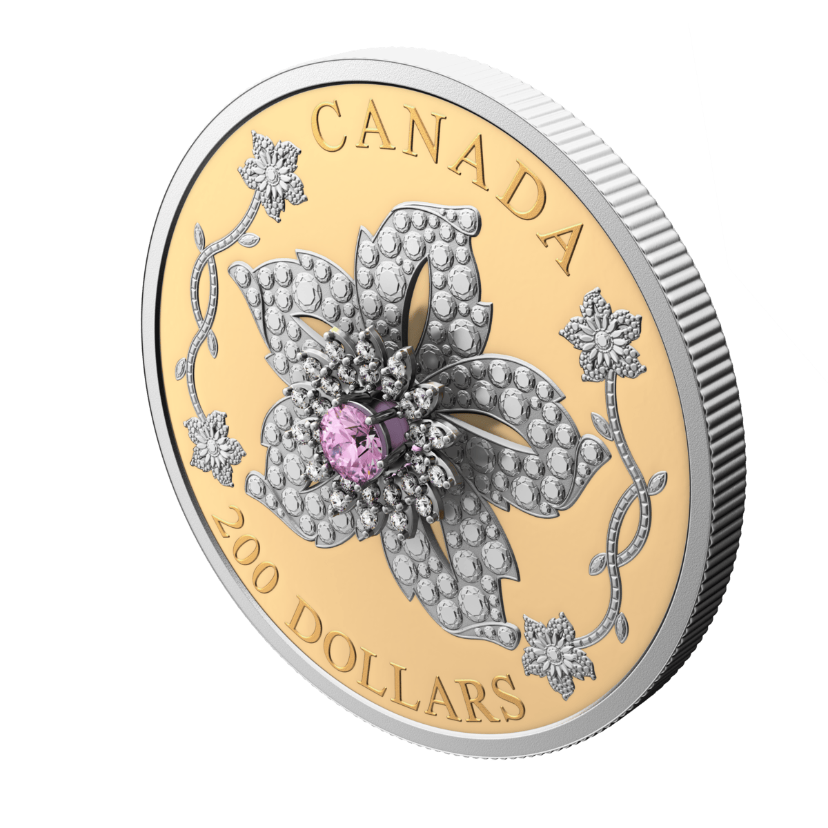 2025 $200 Williamson Diamond Brooch - Pure Gold Coin