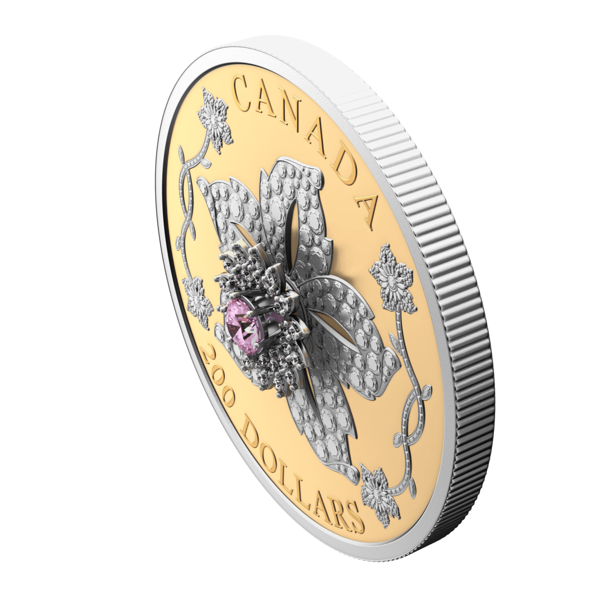 2025 $200 Williamson Diamond Brooch - Pure Gold Coin