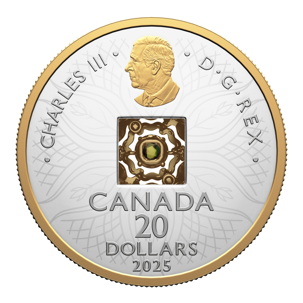 2025 $20 Dancing Ammolite: Elements of Nature Earth - Pure Silver Coin