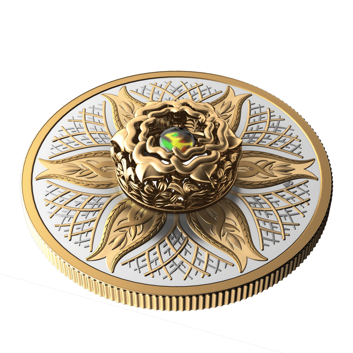 2025 $20 Dancing Ammolite: Elements of Nature Earth - Pure Silver Coin