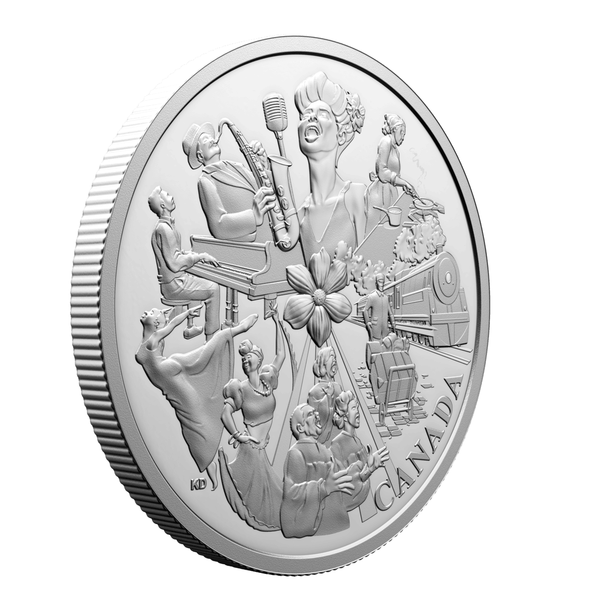 2025 $20 Commemorating Black History: Hogan's Alley - Pure Silver Coin